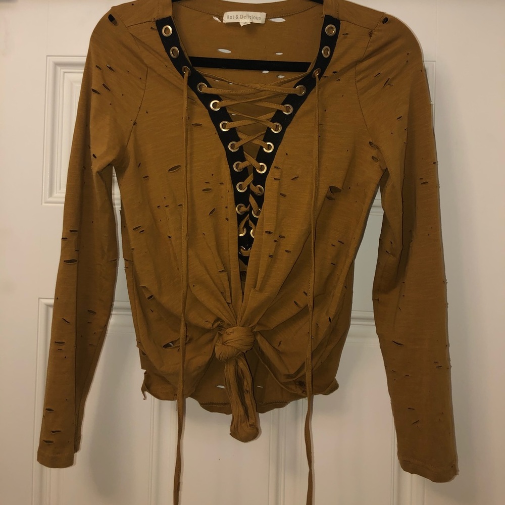 Mustard Long Sleeve Tee